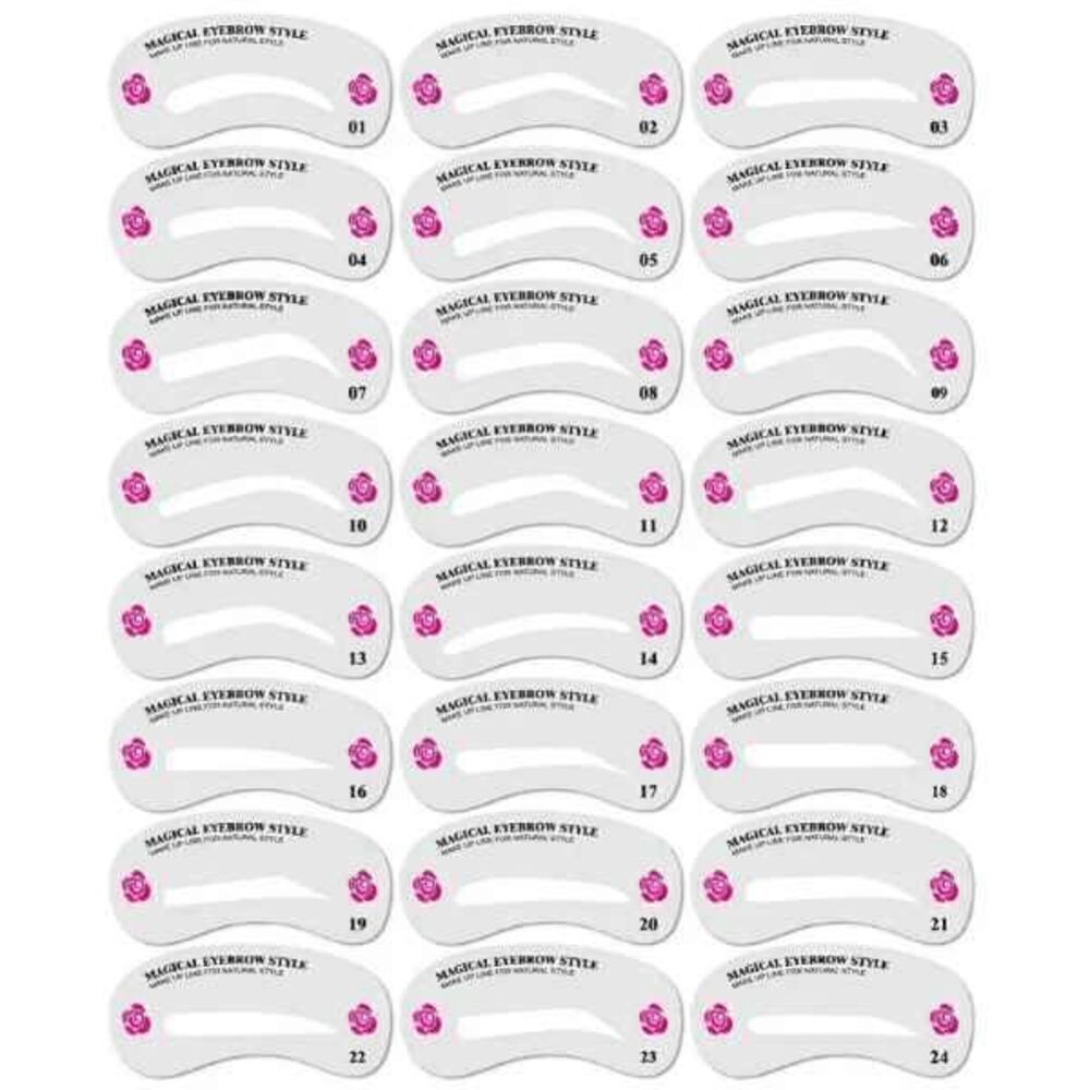 Perfect Eyebrow Stencil Reusable Kit - 24 Different Choices - Picture 9 of 9